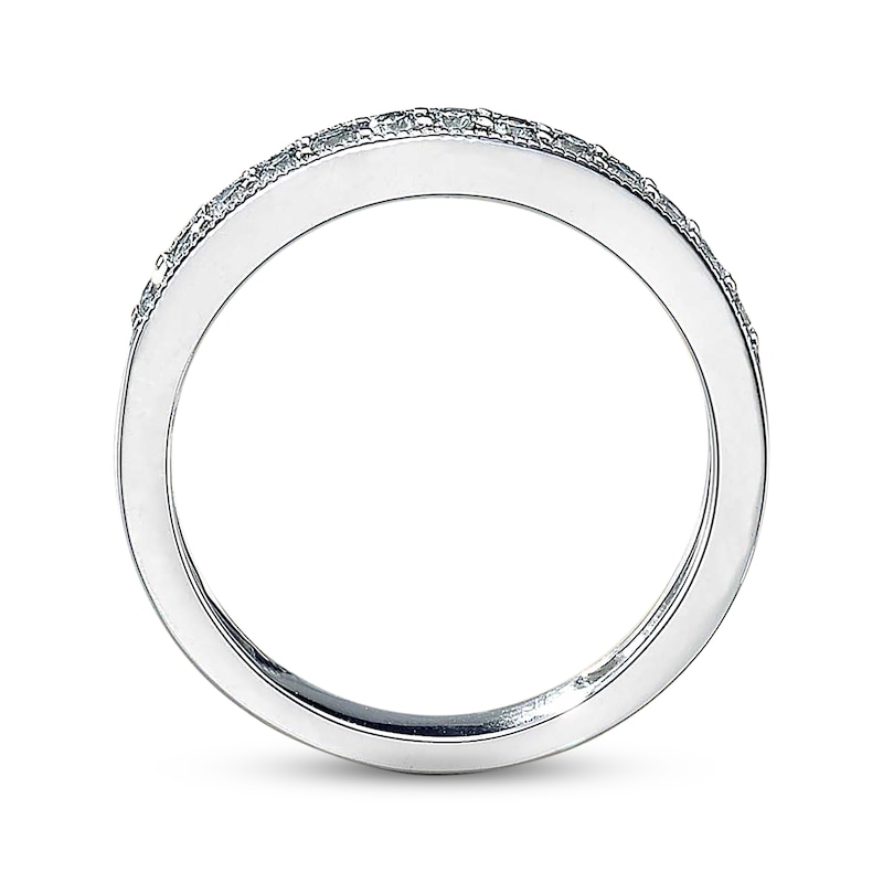 Main Image 2 of Previously Owned Diamond Wedding Band 1/3 ct tw Round-cut 14K White Gold