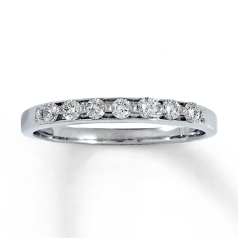 Main Image 1 of Previously Owned Diamond Band 1/4 ct tw 14K White Gold