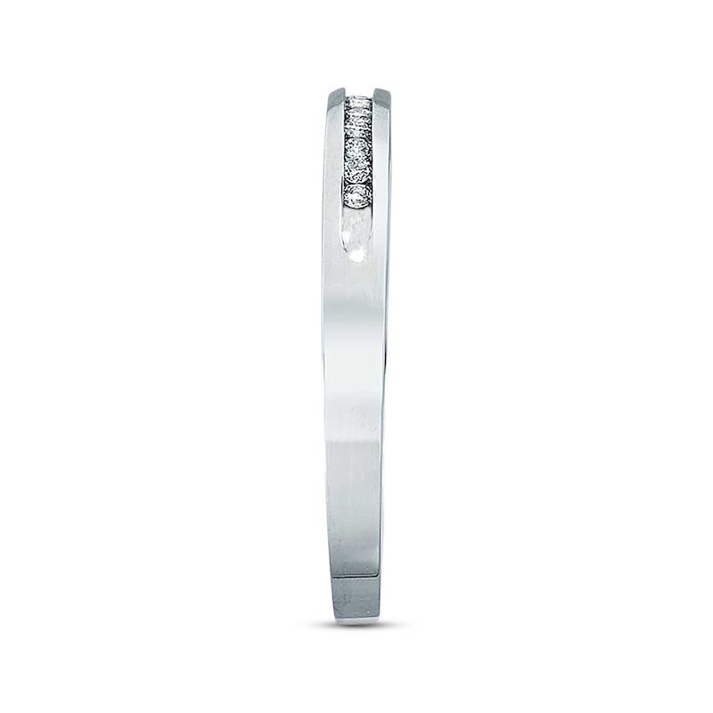 Previously Owned Diamond Anniversary Band 1/10 ct tw Round-cut 10K White Gold