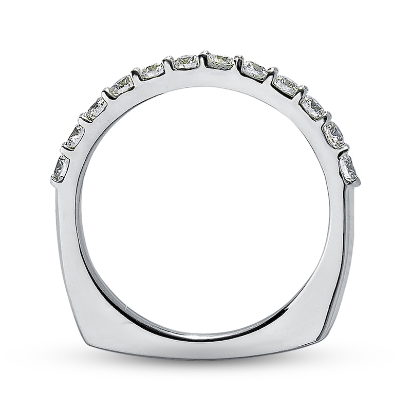 Previously Owned Diamond Anniversary Band 5/8 ct tw Round-cut 18K White Gold