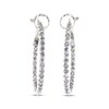 Thumbnail Image 1 of Previously Owned Diamond Hoop Earrings 1 cttw Round-cut 14K White Gold