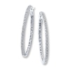 Previously Owned Earrings 1/4 ct tw Diamonds 10K White Gold