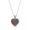 Thumbnail Image 1 of Previously Owned Le Vian Diamond Heart Necklace 1-3/4 cttw 14K Vanilla Gold 18&quot;