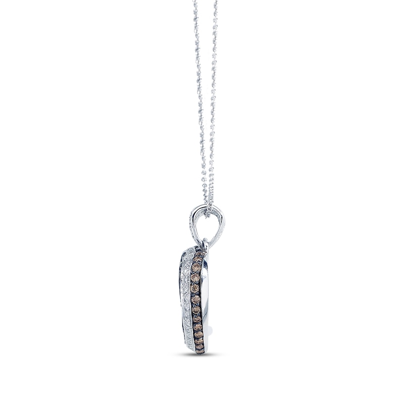 Main Image 2 of Previously Owned Le Vian Diamond Heart Necklace 1-3/4 cttw 14K Vanilla Gold 18&quot;