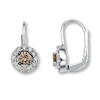 Previously Owned Le Vian Chocolate Diamonds 7/8 ct tw Earrings 14K Vanilla Gold