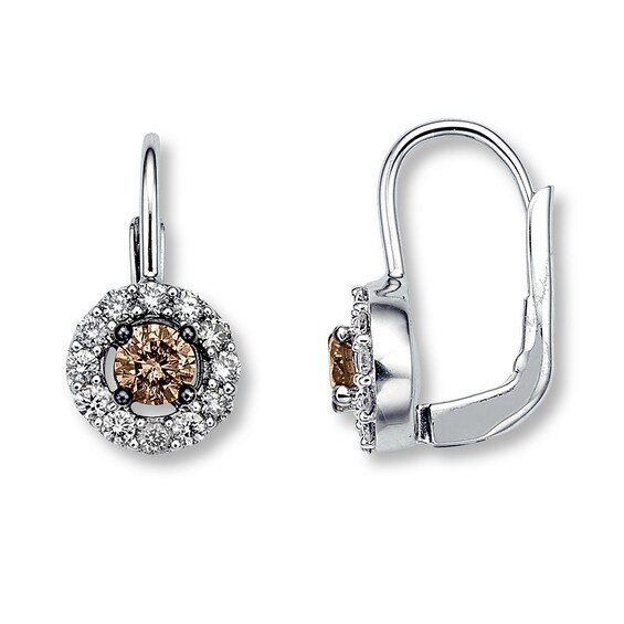 Previously Owned Le Vian Chocolate Diamonds 7/8 ct tw Earrings 14K Vanilla Gold