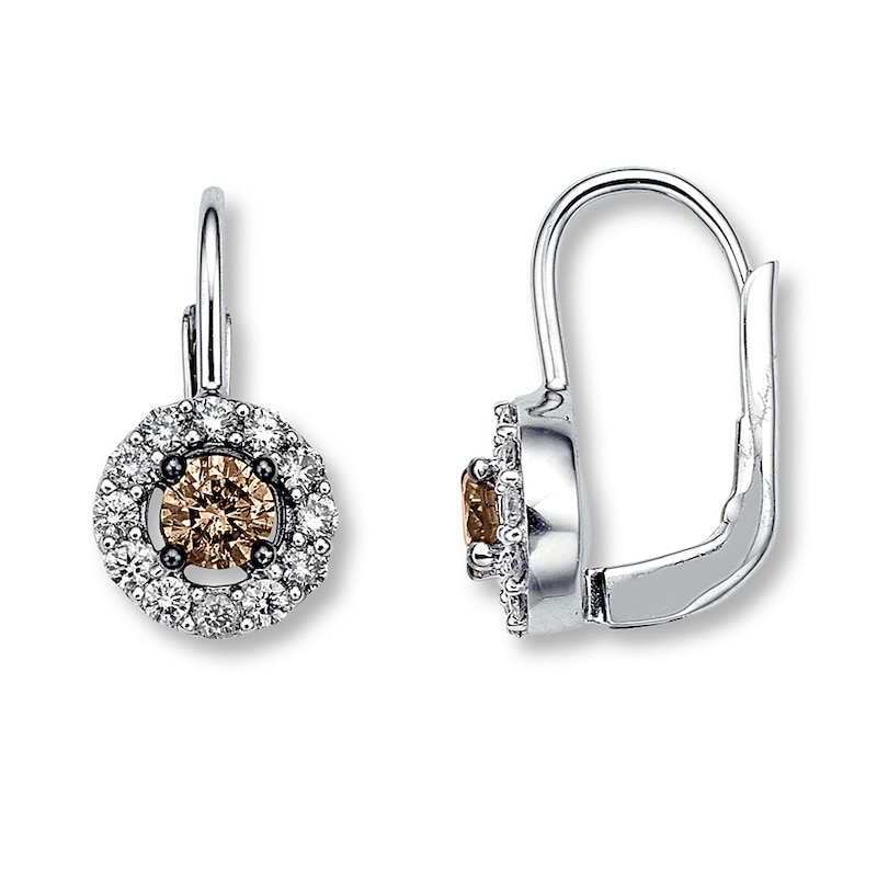 Main Image 1 of Previously Owned Le Vian Chocolate Diamonds 7/8 ct tw Earrings 14K Vanilla Gold