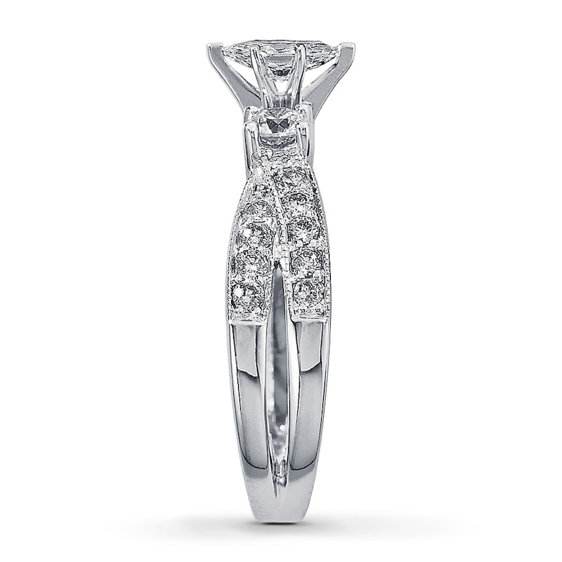 Main Image 3 of Previously Owned Diamond Engagement Ring 1 ct tw 14K White Gold