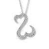 Thumbnail Image 1 of Previously Owned Necklace 1/2 ct tw Diamonds 14K White Gold 18&quot;