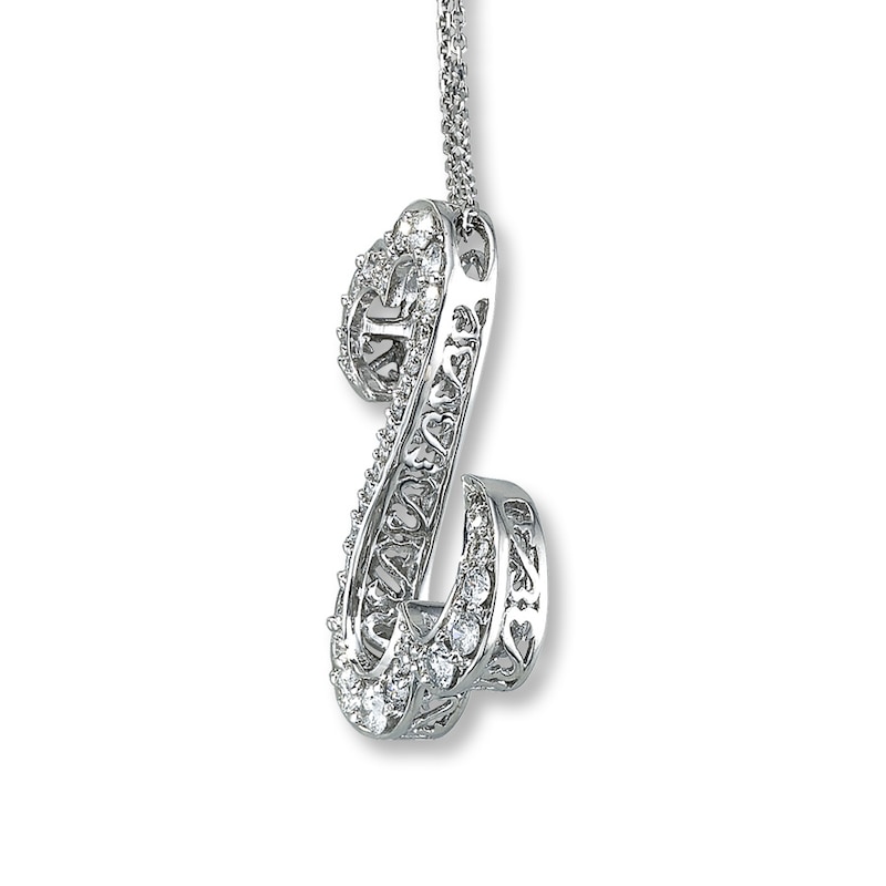 Previously Owned Diamond Necklace 1 ct tw 14K White Gold