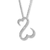 Thumbnail Image 1 of Previously Owned Necklace 1/10 ct tw Diamonds 14K White Gold 18&quot;