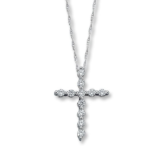 Previously Owned Necklace 1/3 ct tw Diamonds 10K White Gold 18"