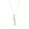 Thumbnail Image 1 of Previously Owned Journey Diamond Necklace 1 ct tw Round-cut 14K Two-Tone Gold