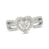 Thumbnail Image 0 of Previously Owned Diamond Heart Ring 1/2 ct tw Round-cut 14K White Gold