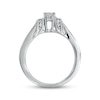 Thumbnail Image 2 of Previously Owned Diamond Engagement Ring 3/8 ct tw Princess & Round-cut 14K White Gold