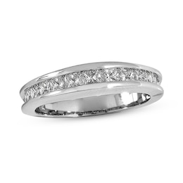 Previously Owned Diamond Wedding Band 1-1/6 ct tw Princess-Cut 14K White Gold