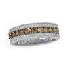 Thumbnail Image 0 of Previously Owned Brown & White Diamond Anniversary Band 3/4 ct tw Round-cut 14K White Gold