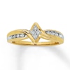 Thumbnail Image 1 of Previously Owned Diamond Promise Ring 1/10 ct tw Round-cut 10K Yellow Gold