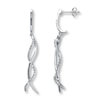 Thumbnail Image 0 of Previously Owned Diamond Dangle Earrings 1/6 ct tw 10K White Gold