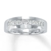 Thumbnail Image 1 of Previously Owned Men's Square-Cut Diamond Band 1 ct tw 14K White Gold