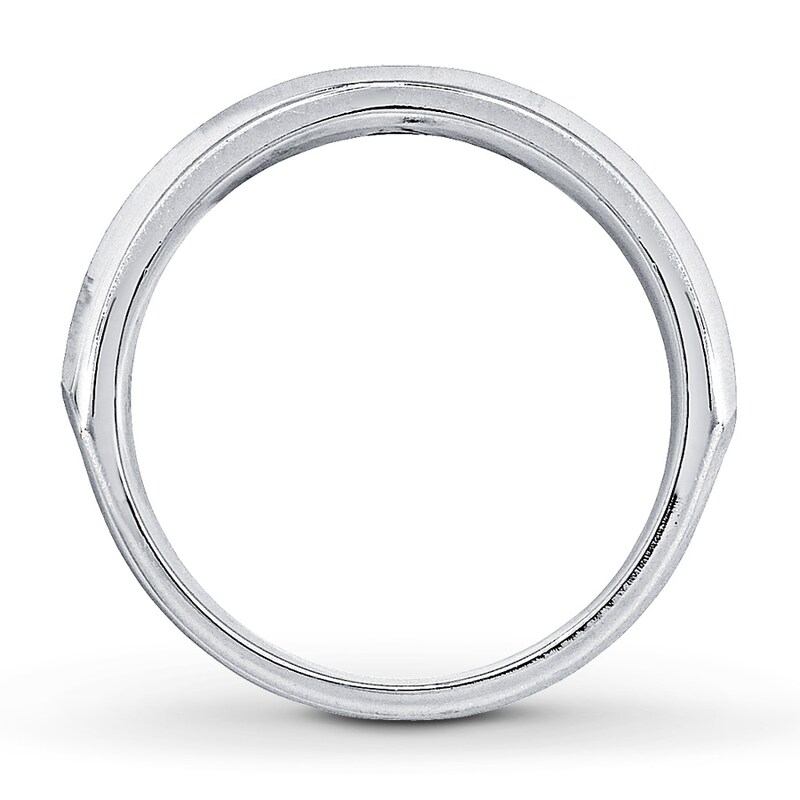 Previously Owned Men's Diamond Band 1/6 ct tw Square-cut 14K White Gold