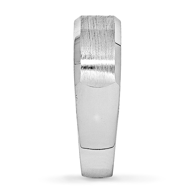Previously Owned Men's Diamond Band 1/6 ct tw Square-cut 14K White Gold