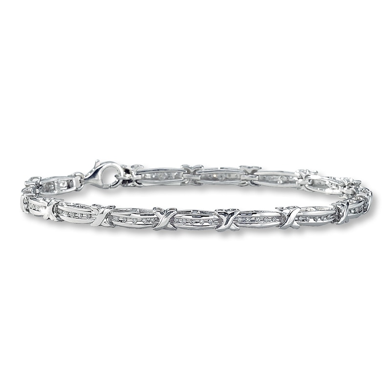 Main Image 1 of Previously Owned Bracelet 1/3 ct tw Diamonds Sterling Silver