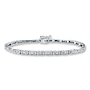 Thumbnail Image 1 of Previously Owned Diamond Bracelet 1/2 ct tw Round-cut 10K White Gold 7.25&quot;