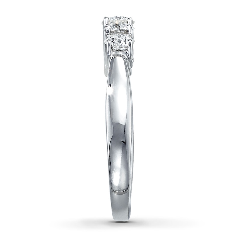 Main Image 3 of Previously Owned Diamond Anniversary Band 1 ct tw Round-cut 14K White Gold