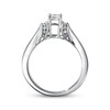 Thumbnail Image 2 of Previously Owned Diamond Engagement Ring 3/4 ct tw Princess & Round-cut 14K White Gold