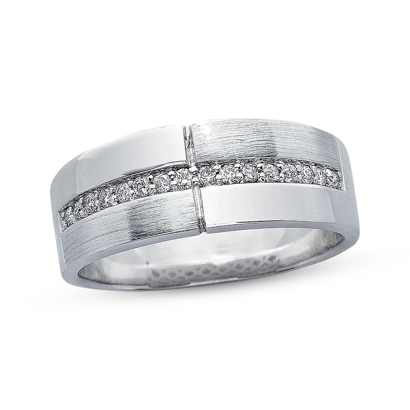 Previously Owned Men's Diamond Ring 1/4 cttw 14K White Gold