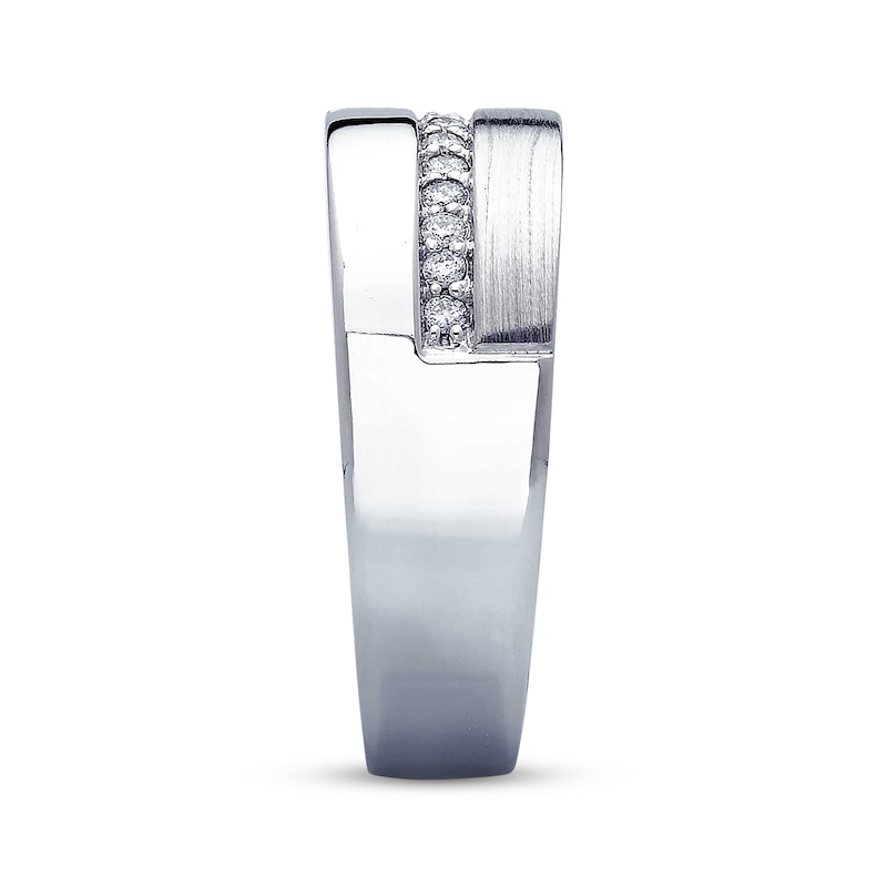Previously Owned Men's Diamond Ring 1/4 cttw 14K White Gold