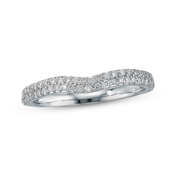 Previously Owned Diamond Contour Enhancer Ring 1/4 ct tw 14K White Gold