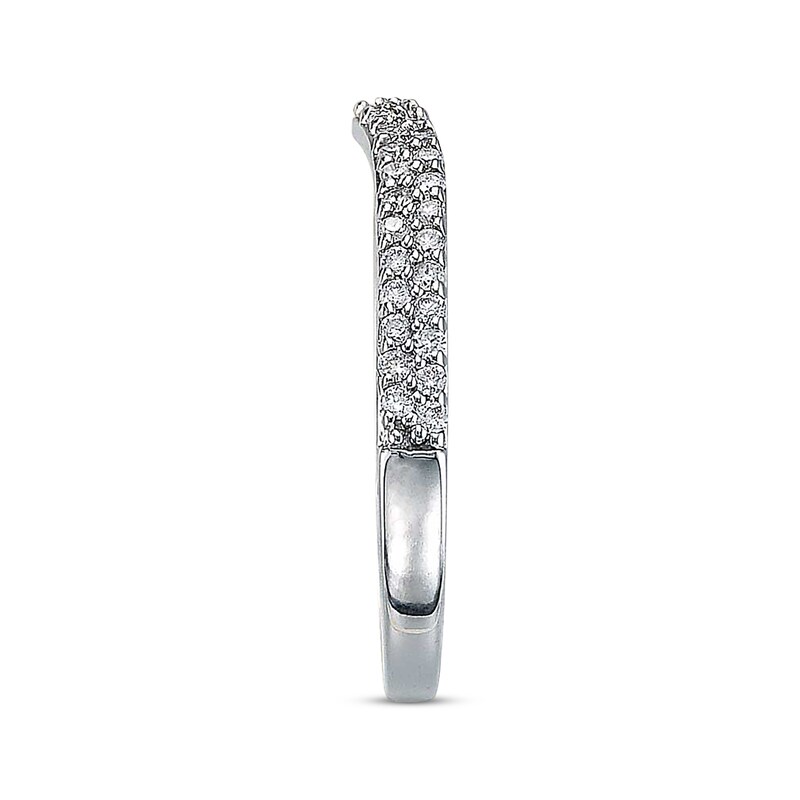Main Image 3 of Previously Owned Diamond Contour Enhancer Ring 1/4 ct tw 14K White Gold