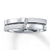 Thumbnail Image 1 of Previously Owned Men's Round-Cut Diamond Ring 10K White Gold