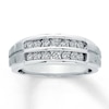 Thumbnail Image 0 of Previously Owned Men's Diamond Wedding Band 1/2 ct tw 10K White Gold