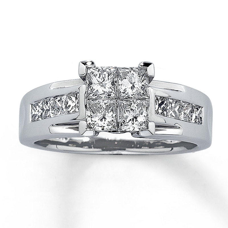 Previously Owned Diamond Ring 1-1/2 cts tw 14K White Gold