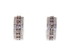 Thumbnail Image 1 of Previously Owned Champagne & White Diamond Hoop Earrings 3/4 ct tw 14K White Gold