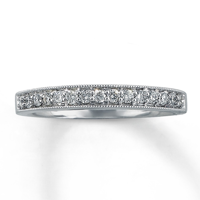 Previously Owned Diamond Anniversary Ring 1/5 ct tw Round-cut 14K White Gold