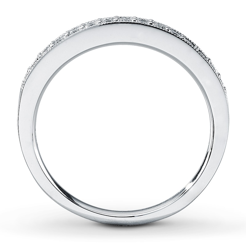 Previously Owned Diamond Anniversary Ring 1/5 ct tw Round-cut 14K White Gold