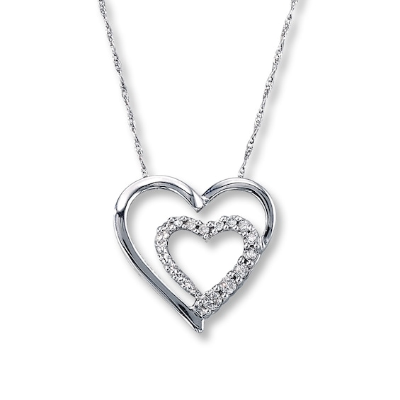 Previously Owned Necklace 1/8 ct tw Diamonds 10K White Gold