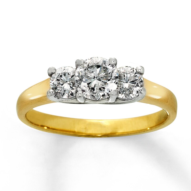 Main Image 1 of Previously Owned Ring 1 ct tw Round-Cut Diamonds 14K Yellow Gold