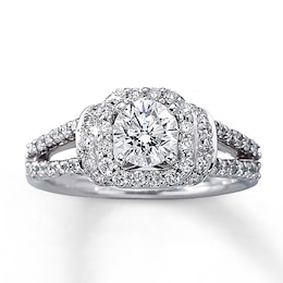 Previously Owned Diamond Engagement Ring 1-1/3 ct tw 14K White Gold
