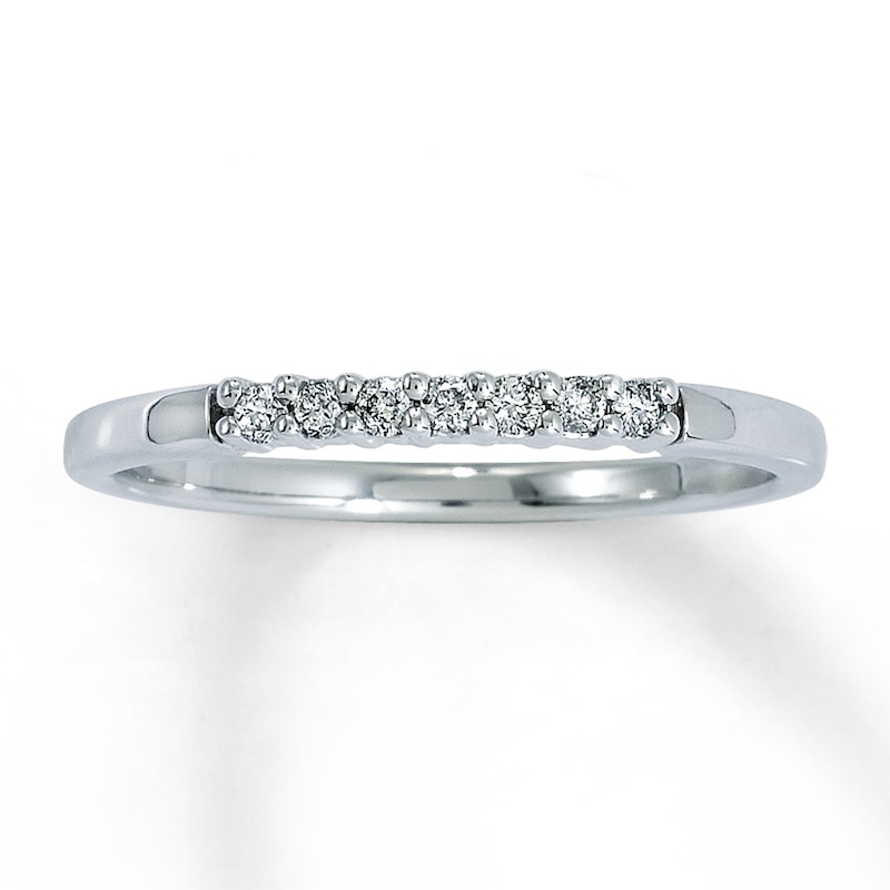 Previously Owned Diamond Band 1/10 ct tw Round 14K White Gold