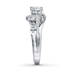 Thumbnail Image 3 of Previously Owned Engagement Ring 5/8 ct tw Round-cut Diamonds 14K White Gold
