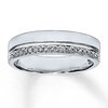 Thumbnail Image 1 of Previously Owned Diamond Wedding Band 1/10 ct tw 14K White Gold