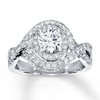 Thumbnail Image 1 of Previously Owned Ring 1-1/5 ct tw Diamonds 14K White Gold