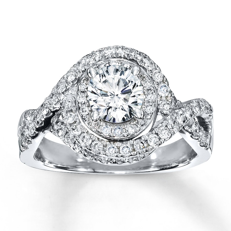 Main Image 1 of Previously Owned Ring 1-1/5 ct tw Diamonds 14K White Gold