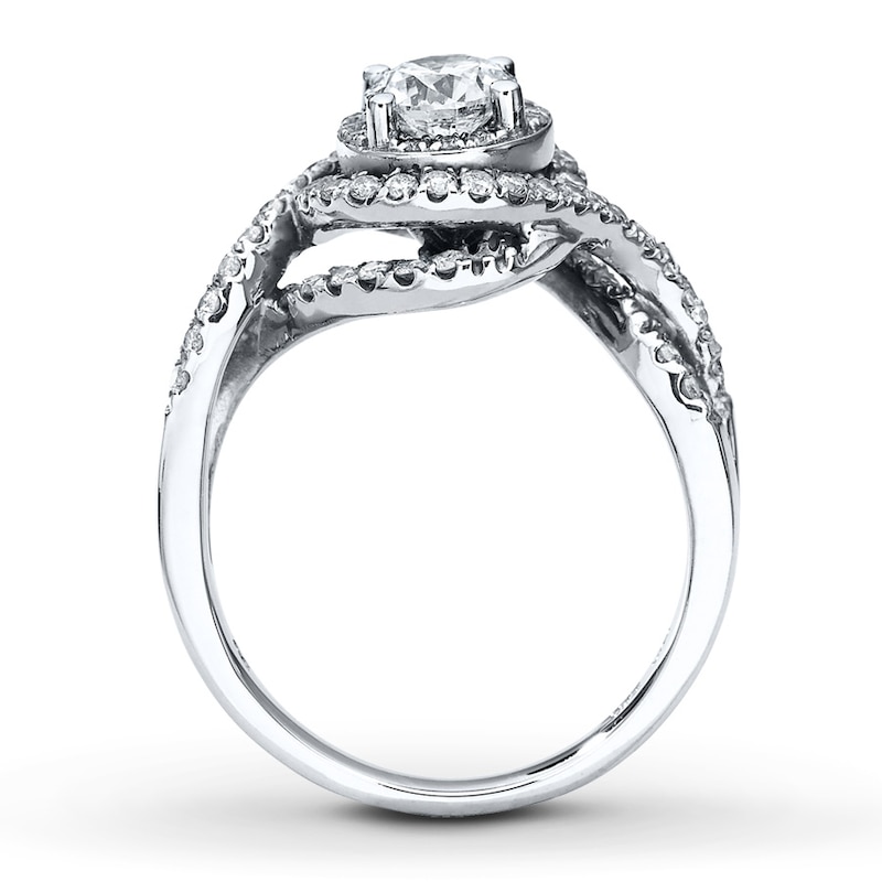 Main Image 2 of Previously Owned Ring 1-1/5 ct tw Diamonds 14K White Gold