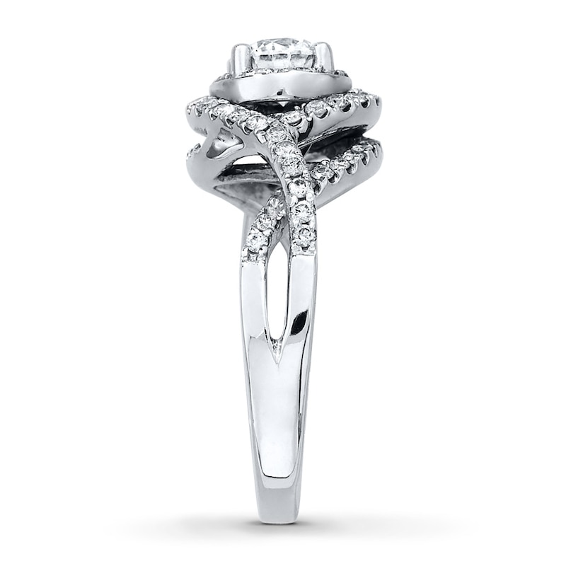 Main Image 3 of Previously Owned Ring 1-1/5 ct tw Diamonds 14K White Gold